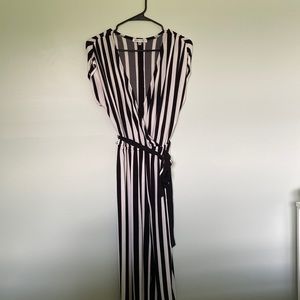 Sandra Darren striped jumpsuit